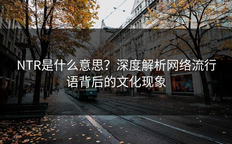 NTR是什么意思？深度解析网络流行语背后的文化现象